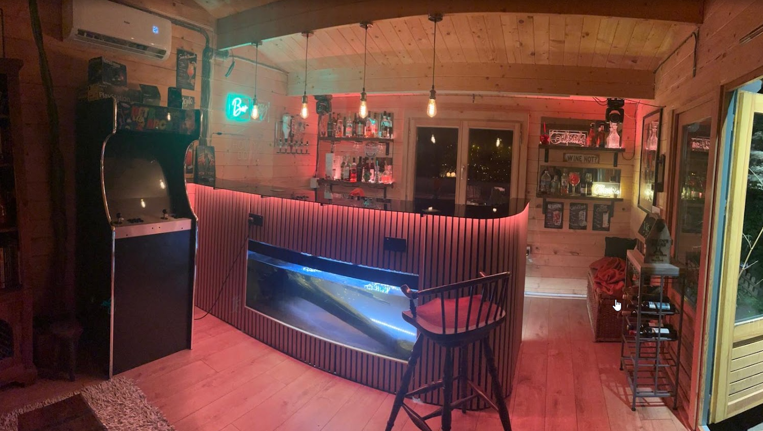 Bespoke outbuilding bar